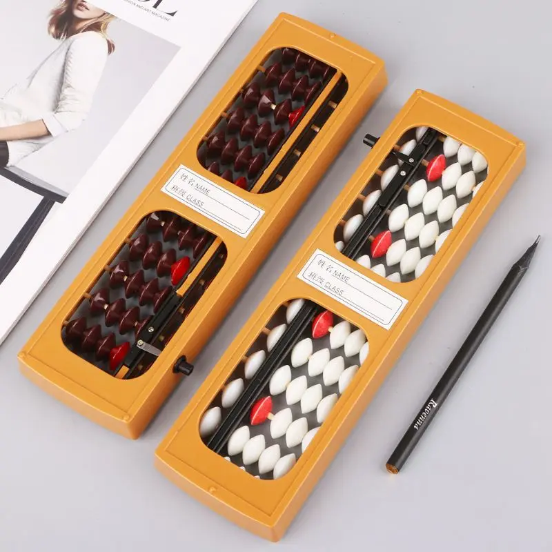 Portable Japanese 13 Digits Column Abacus Soroban Caculating School Math Learning Tool