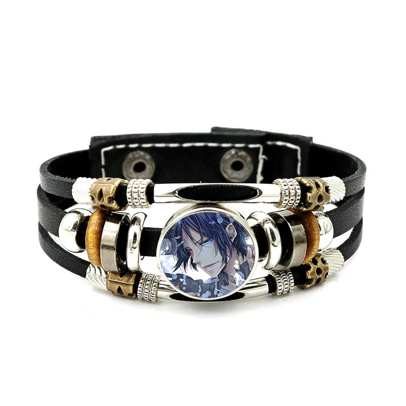 Neuer HITMAN REBORN! Tsuna Sawada Gokudera Hayato Armband mit hochwertigem Anime-Druck, vielseitiges, schlichtes Retro-Armband für Studenten. – Detail 1