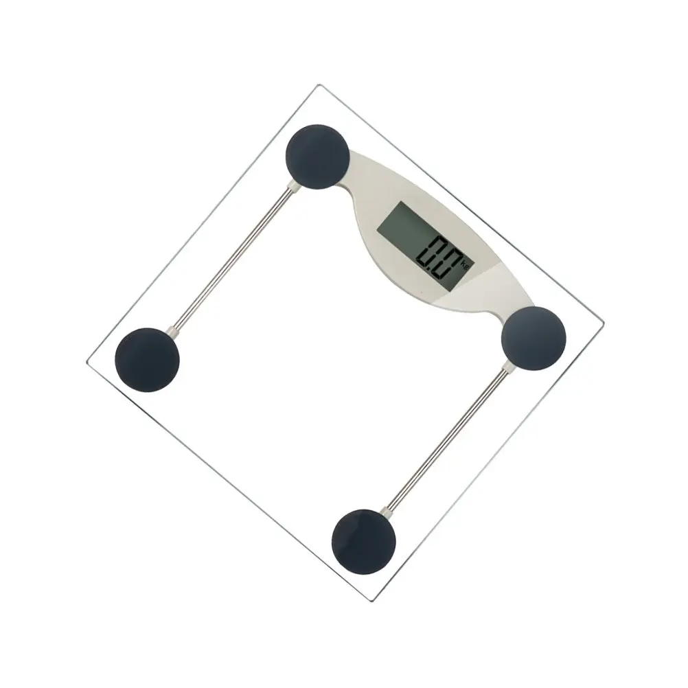 

Электронные весы с ЖК-дисплеем, 1 шт., высокопрочное закаленное стекло, цифровые весы для взвешивания тела, точность 0,1 кг/0,2 фунта, для дома