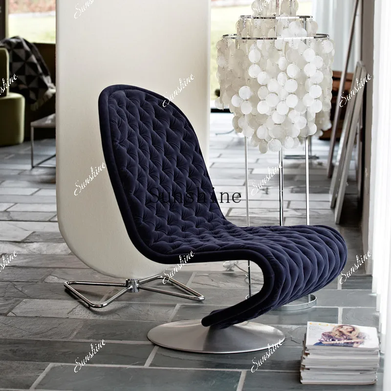 

Furniture Serpentine metal S shape pull buckle leisure model room reception negotiation chairP