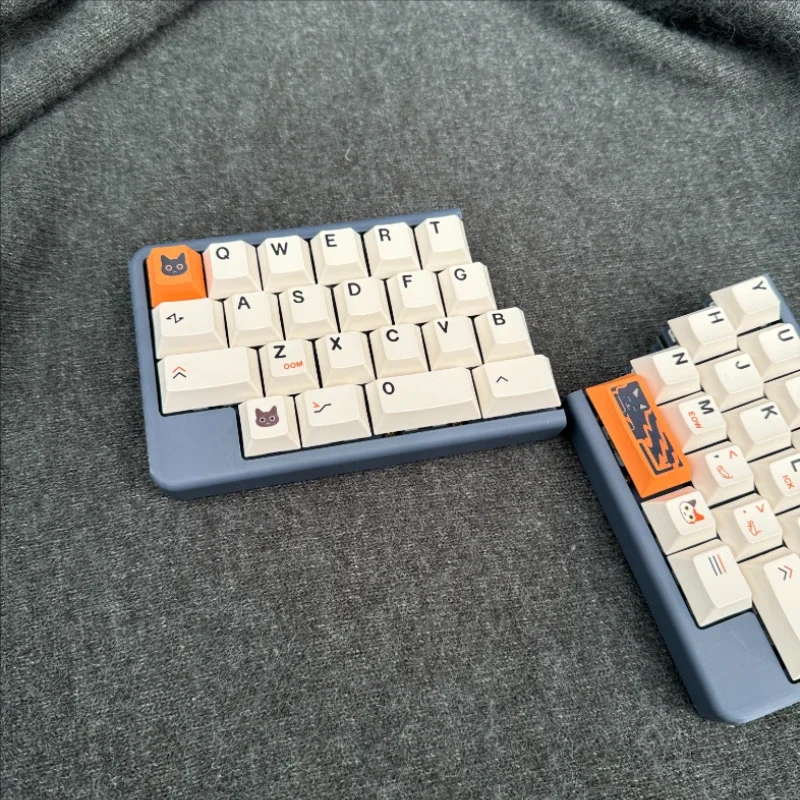 แบบพกพาแยก 40% Miniคีย์บอร์ดCustom 40 Ultra Compact Hot-Swap 2.4Gไร้สายแยกคีย์บอร์ดชุดQMK/VIAL