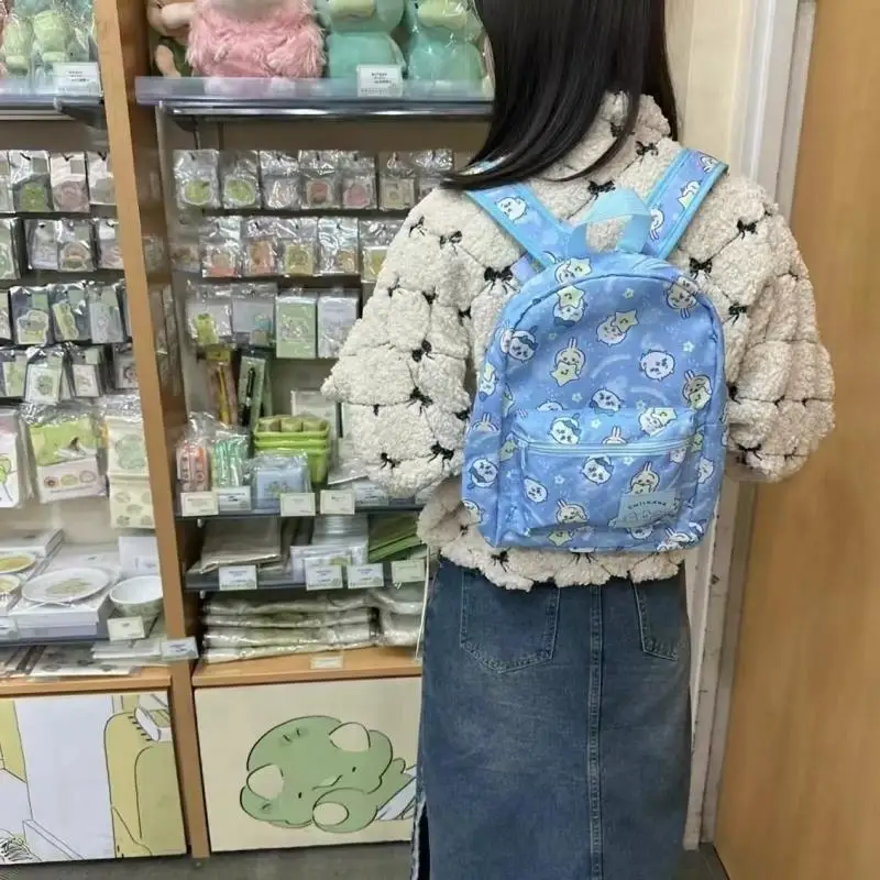 New Girl Cute Chiikawa Leisure Travel Backpack Backpack Kawaii Cartoon Lightweight Waterproof Backpack Bags for Woman