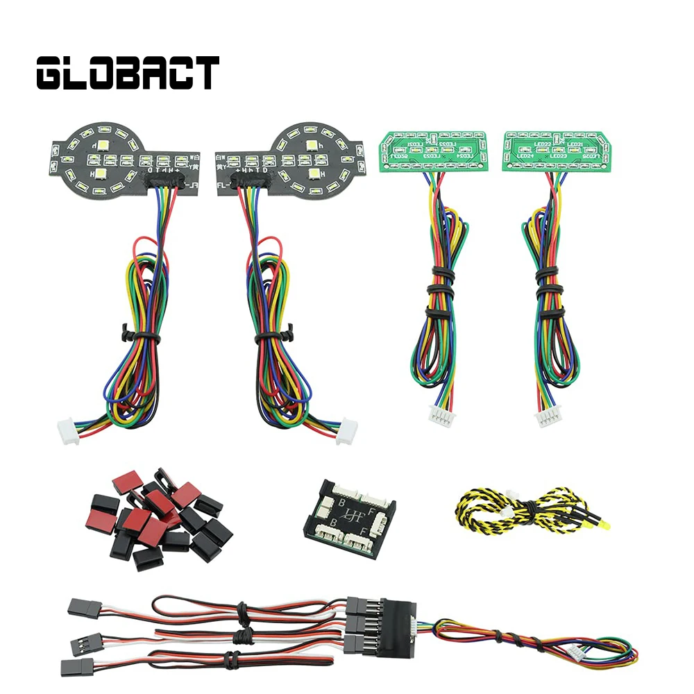 GLOBACT RC Crawler Lights Smart Simulation Car Lights Kit Replace 9290 for 1/10 TRX4 Bronco 2021 Cars Upgrade Accessories