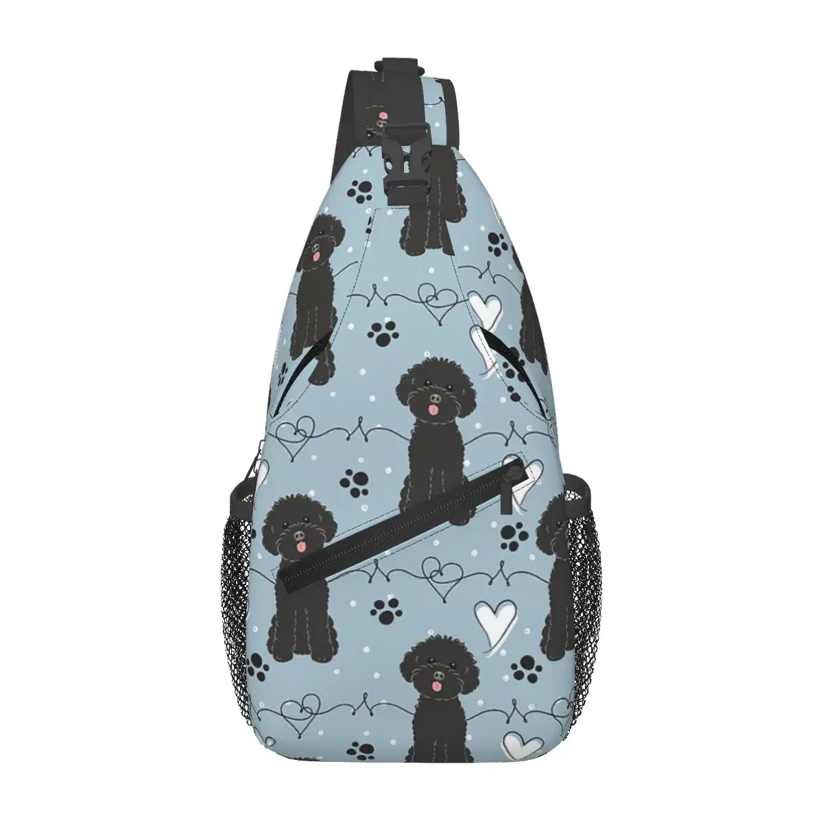Рюкзак-слинг «Игрушечный Пудель» для мужчин, ранец на плечо для походов и путешествий, маленькая сумочка на ремне