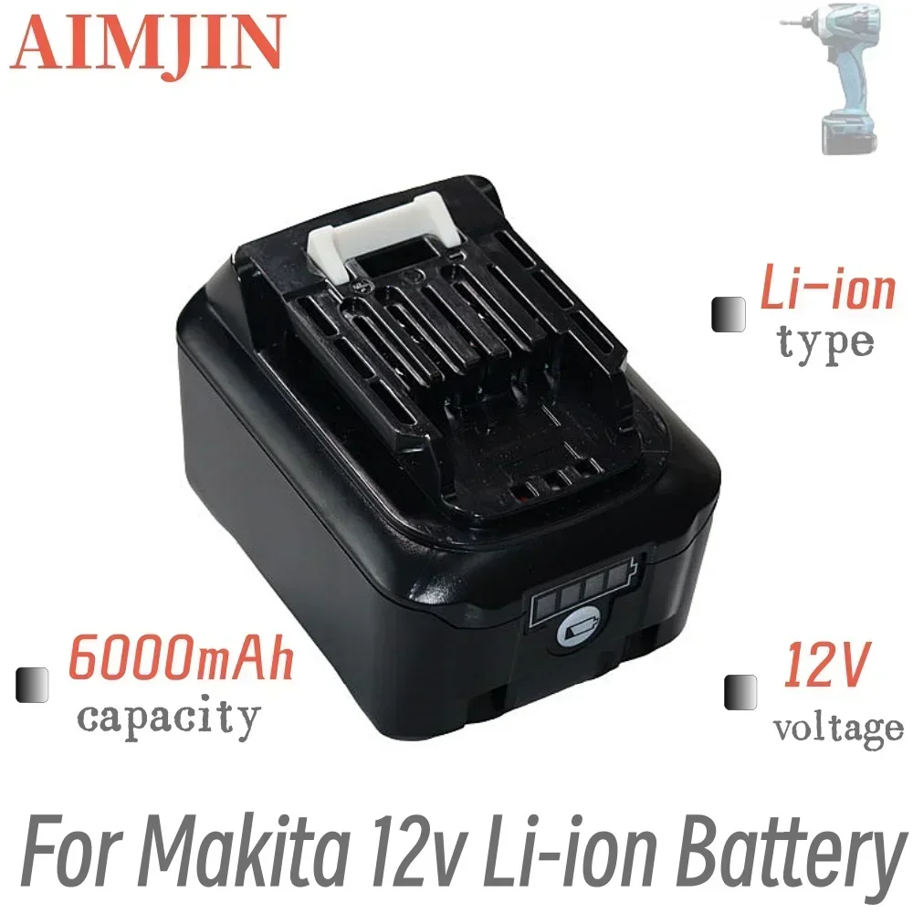 

Suitable For Makita BL1021B BL1041B BL1015B BL1020B BL1040B DC10WD 12V 6000mAh Lithium-ion Rechargeable Battery