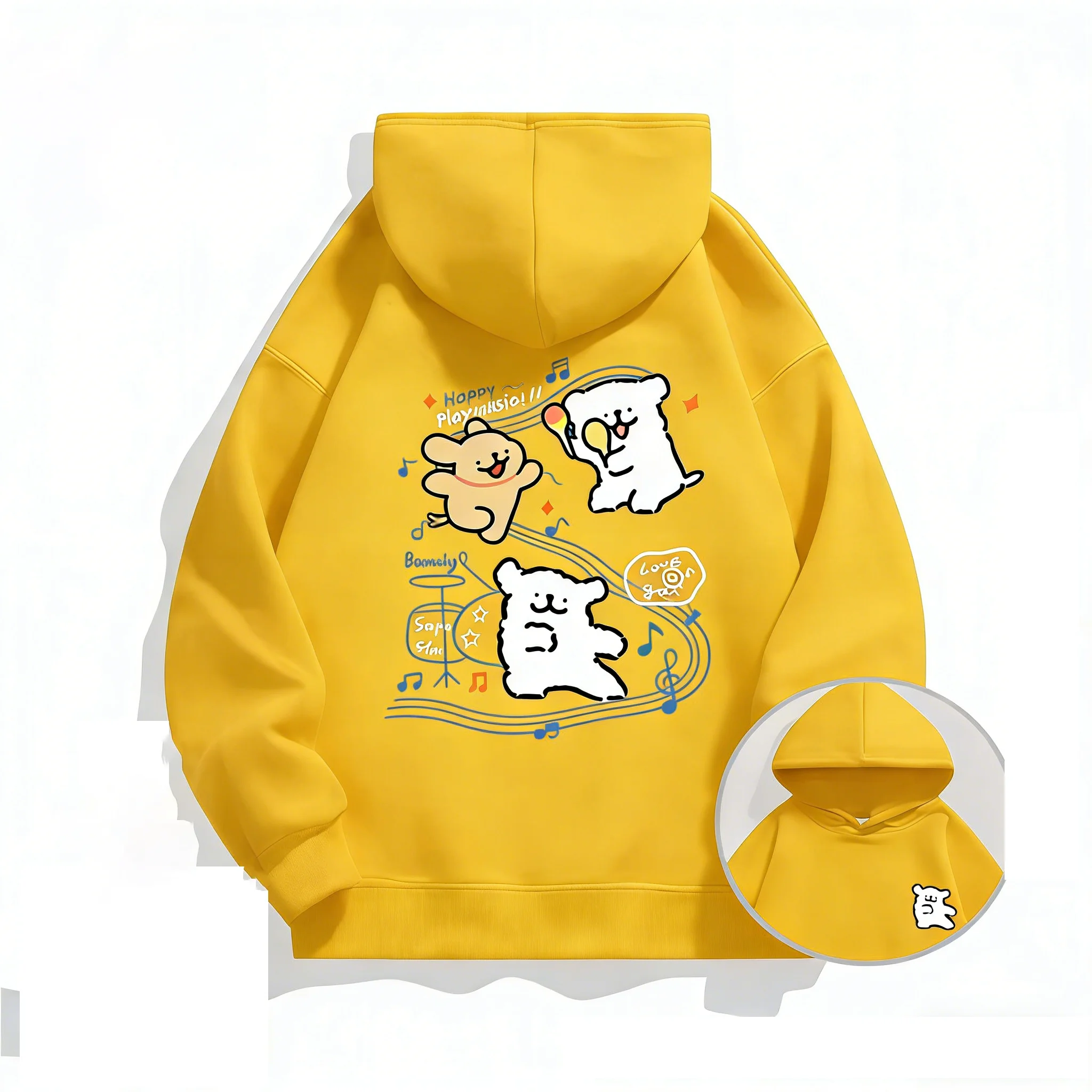 2026 Autumn New Style Cartoon Music Dog Hoodie for Men and Women - Spring and Autumn New Trend Brand Design Clothing