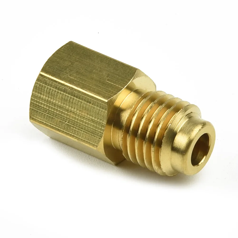 

1pcs Brass R134A R12 Car Conditioner Adapter Quick Coupling 1/2" ACME Male 1/4" SAE Parts Accessories