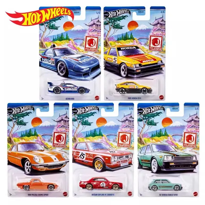 Free Shipping 5 Pack Hot Wheels GDG44 Case F  1:64 Cars Kids Toys for Boys 1/64 Car Model Diecasts & Toy Vehicles Hotwheels Gift