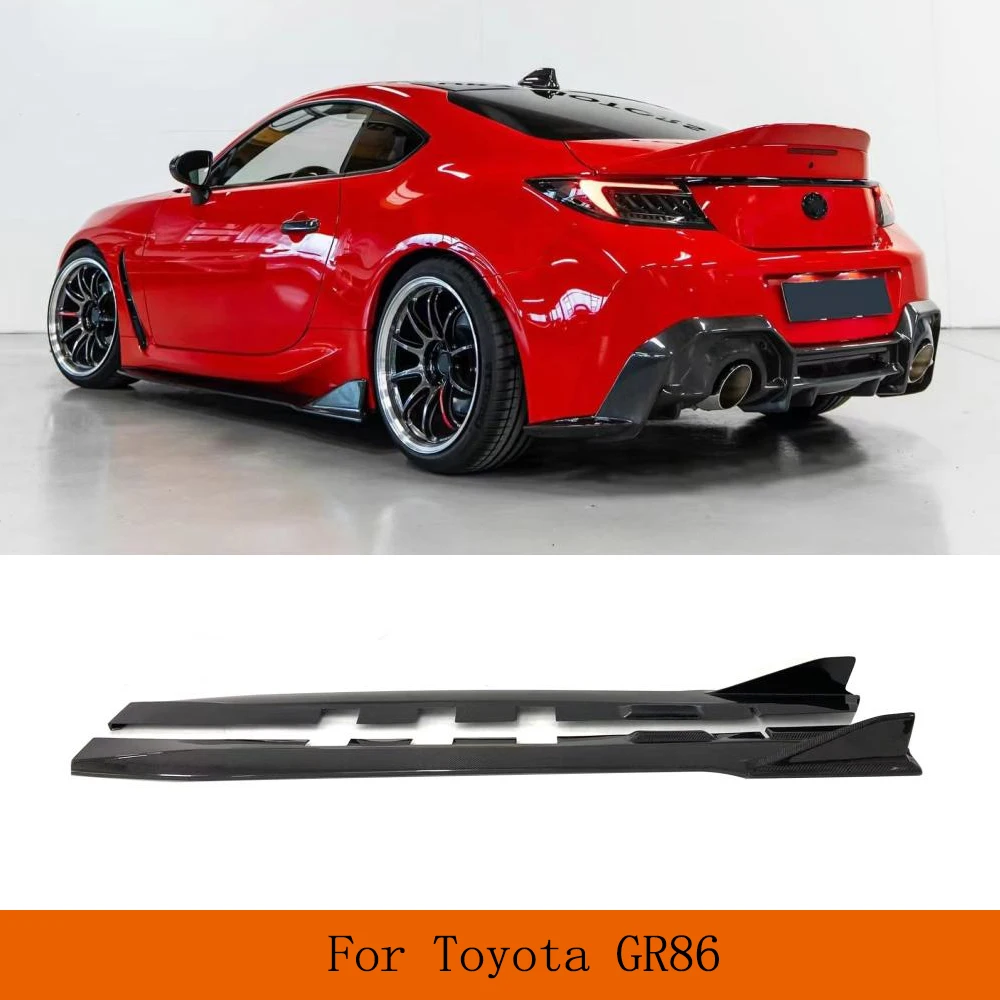 

Автомобильная боковая юбка из углеродного волокна для Toyota GR86 Subaru BRZ 20222 2023, фартук, удлинитель, спойлер, защитные панели