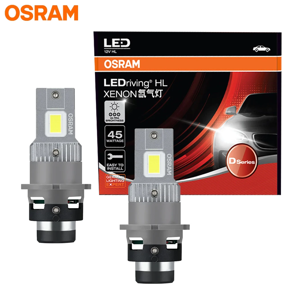 OSRAM 166440CW LEDriving XENON D4S LED Car Headlight HID 12/24V 45W 6000K White Canbus Free LED Bulb Replace Xenon Lamp,1PAIR