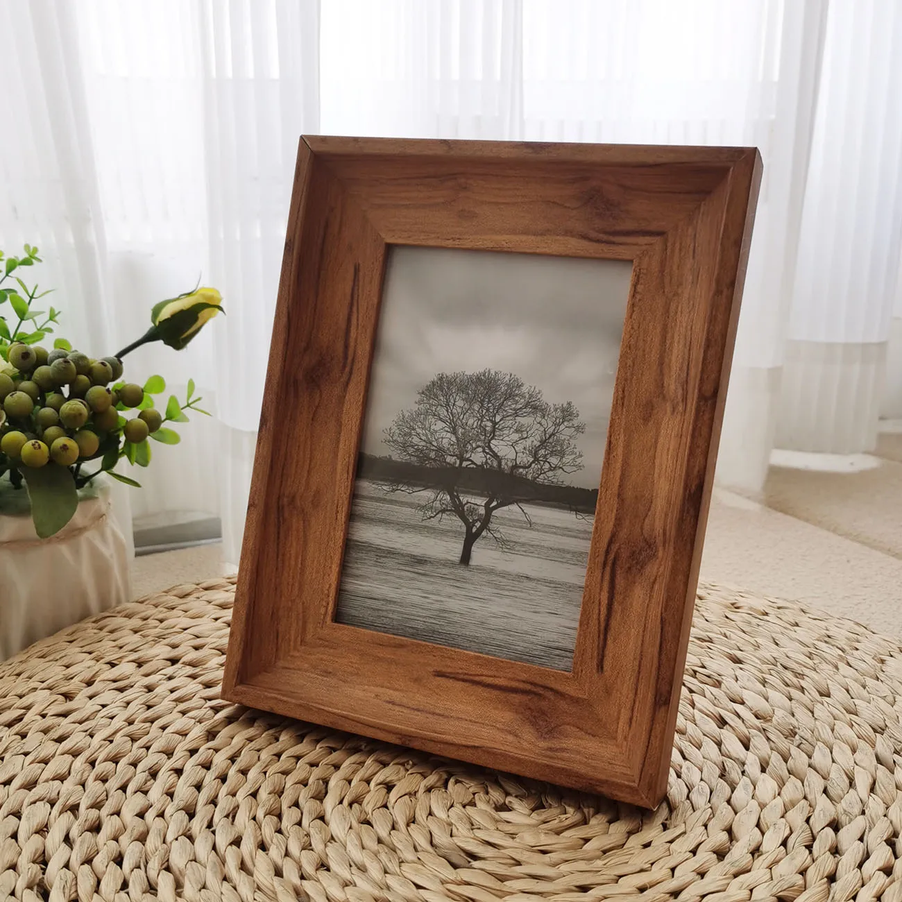 Vintage Wood Photo Frames For Pictures Wall 10X15 20X20 20X25cm Classic Picture Frame Stand For Photo Decor Commemorative Gift
