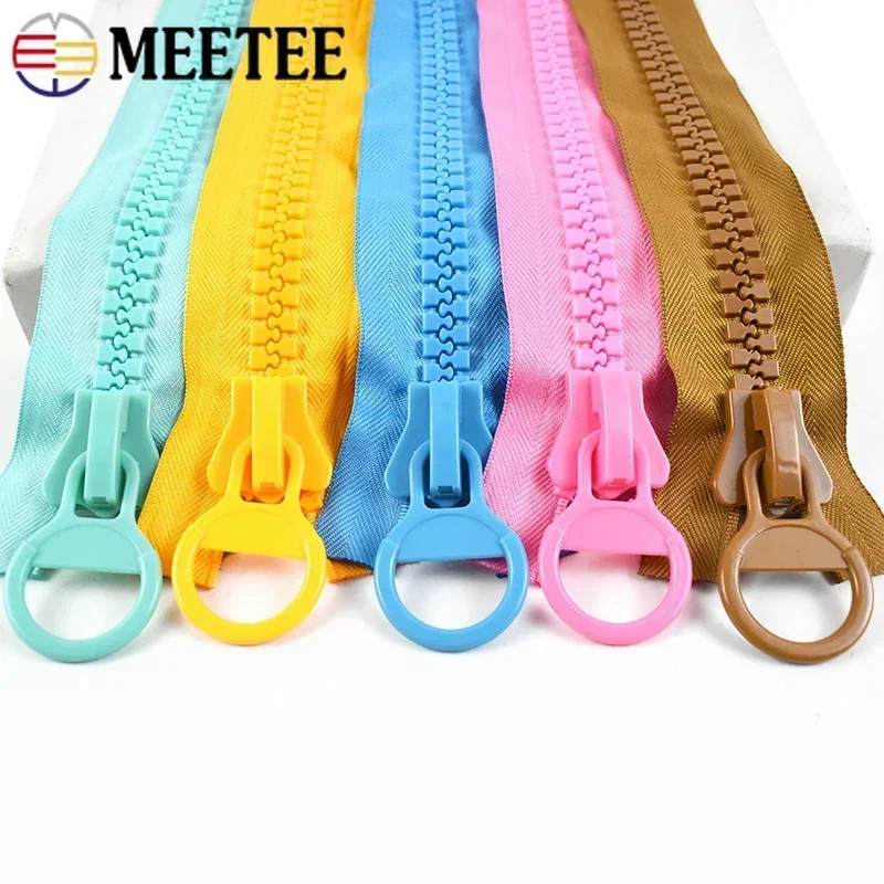 1/2Pcs 25cm Extra Large Resin Zipper 20# Color No Endless Lock Zippers Wallet Pencil Bags Decoration Zip Sewing DIY Accessories