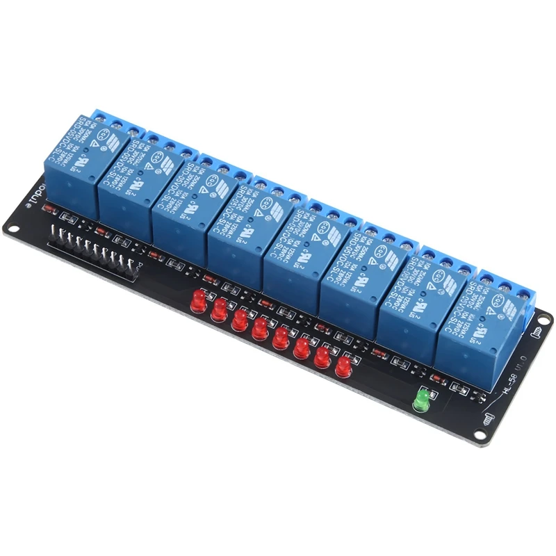 8-Way Relay Module 5V Optocoupler Drive Module Eight-Way Relay Control Board Low Level Trigger