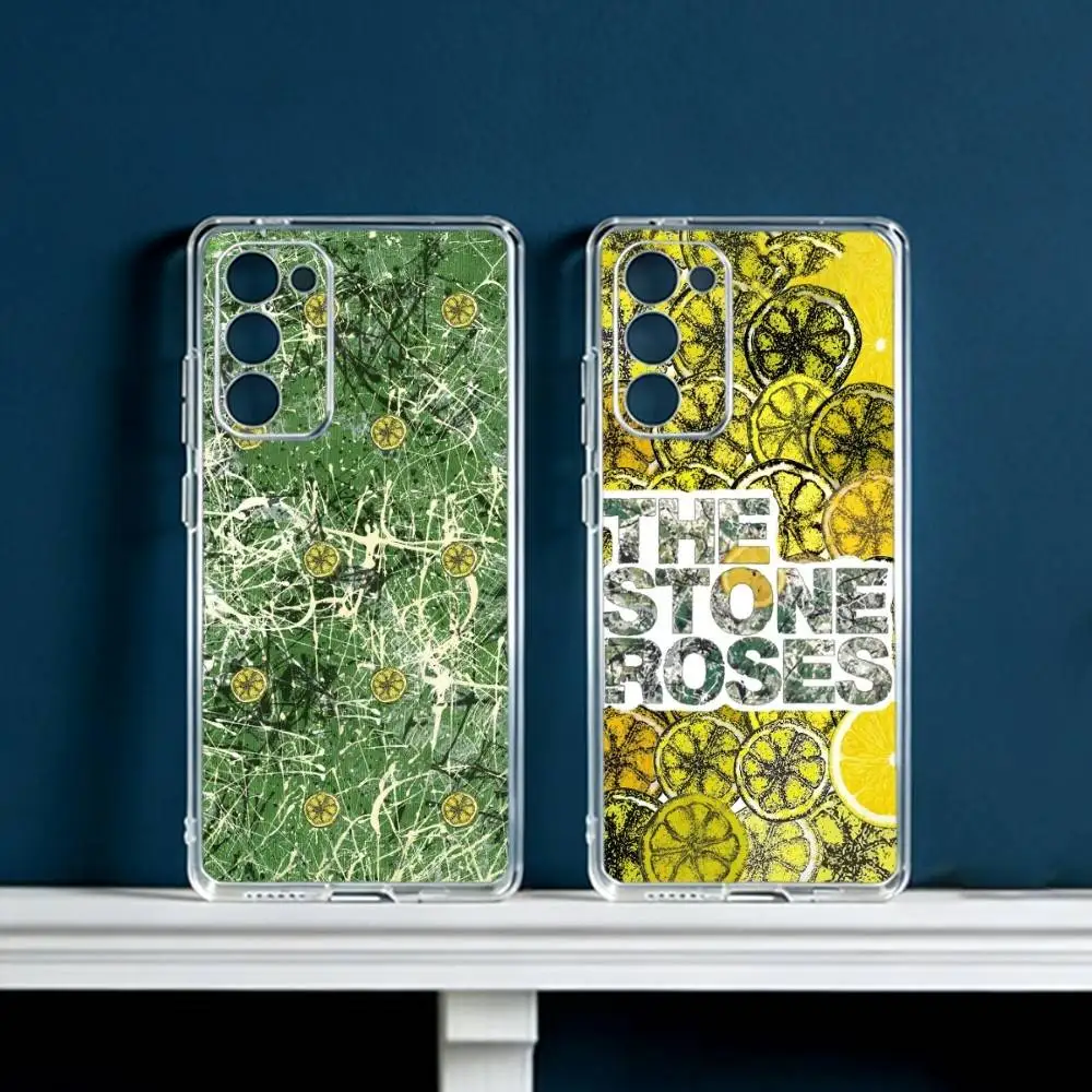 The Stone Roses Band  Phone Case For Samsung Galaxy S24 S25 S23 S22 S21 Plus S24 S25 Transparent Cover Case