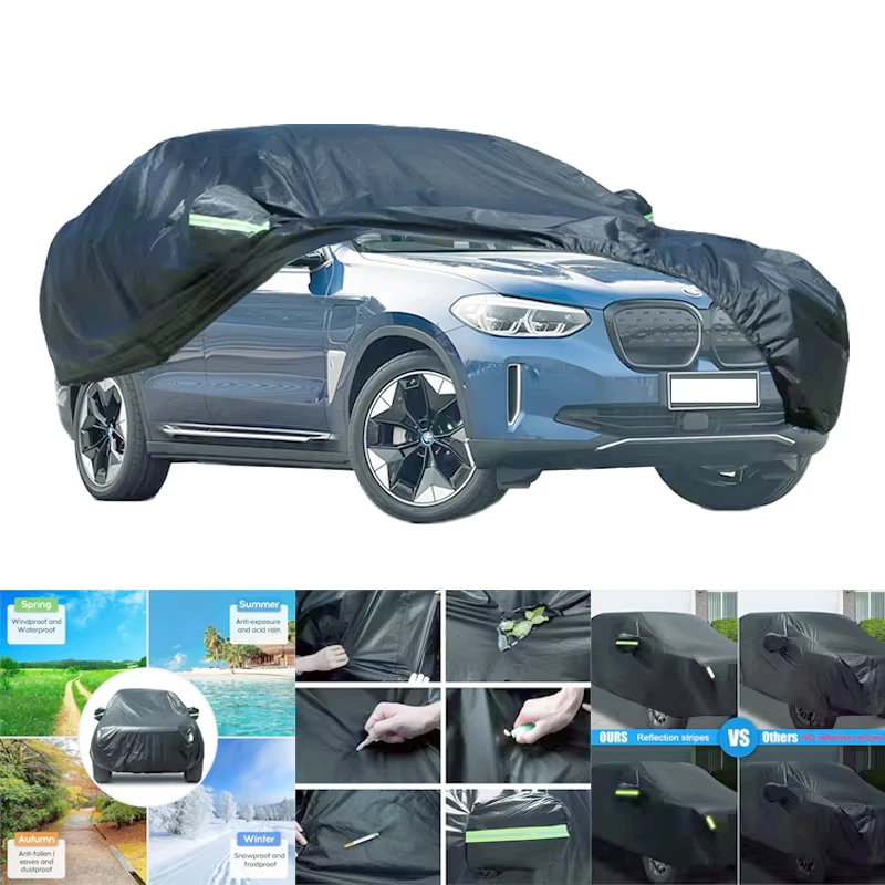 

Всепогодные автомобильные чехлы для BMW IX3, водонепроницаемые, пылезащитные, УФ-защитные, снежные, устойчивые к царапинам, защита