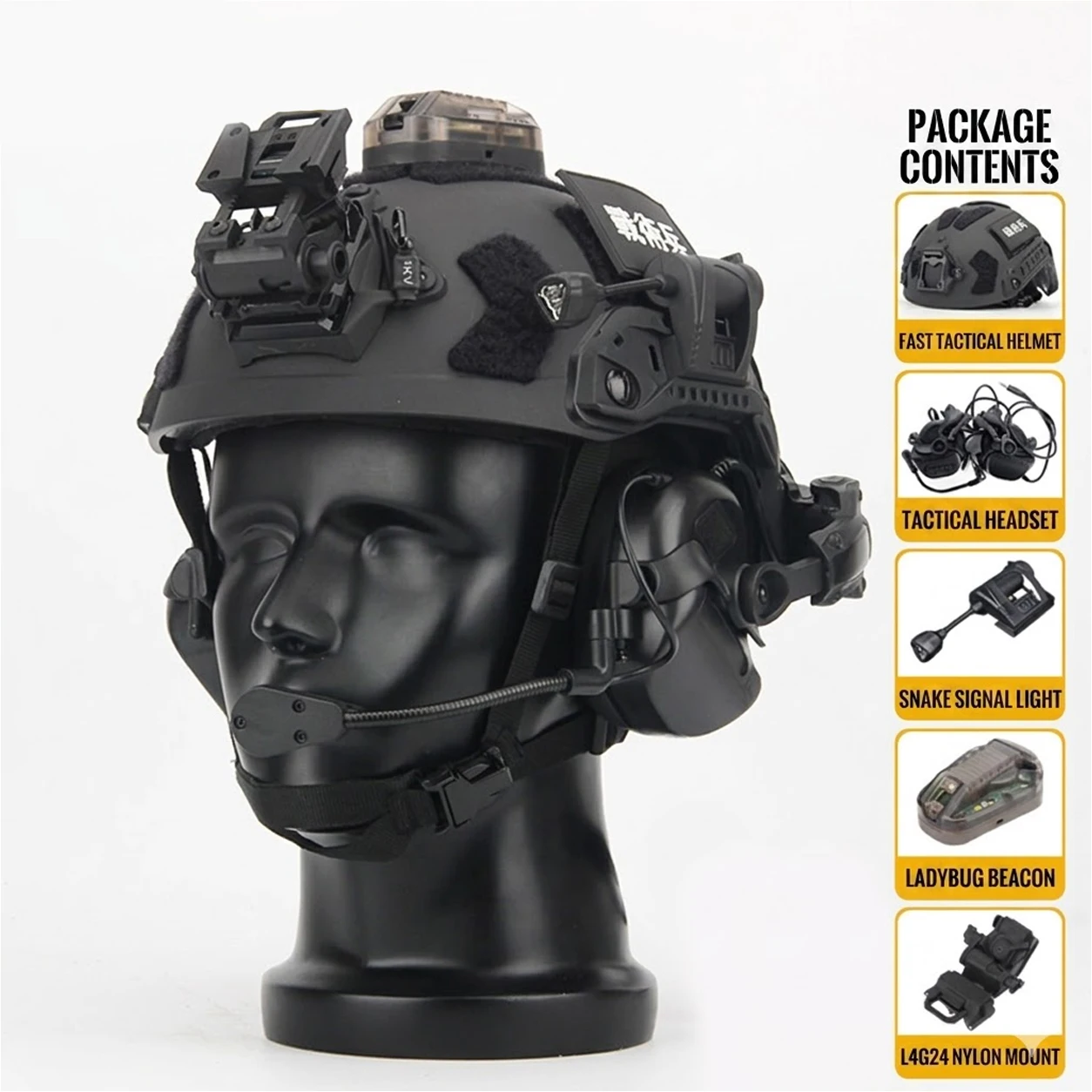FAST タクティカルヘルメットセット ナイトビジョンゴーグルモデル