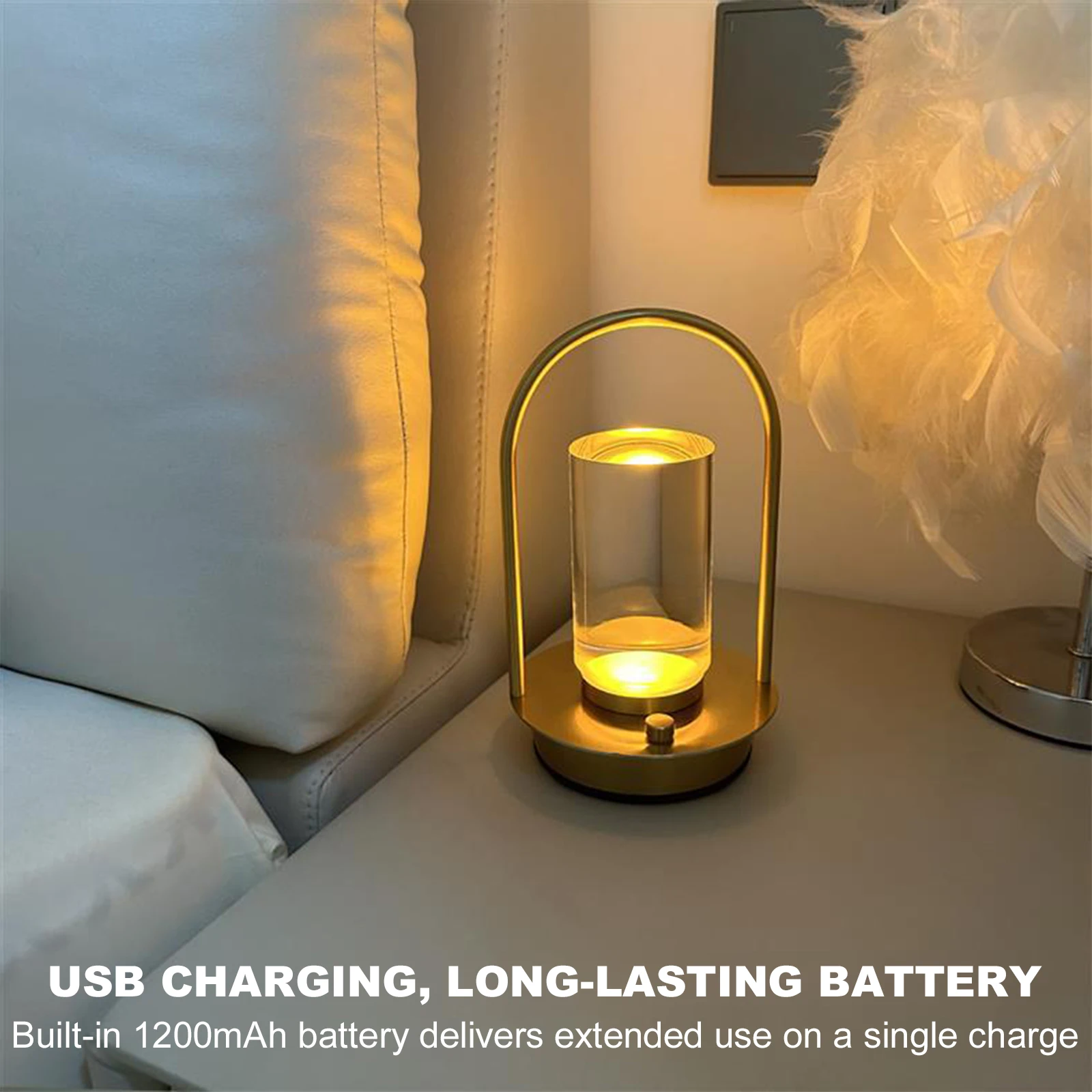 

Перезаряжаемый светодиодный ночник с сенсорным управлением, 3 режима освещения, регулировка яркости, для ресторанов, баров, вечеринок