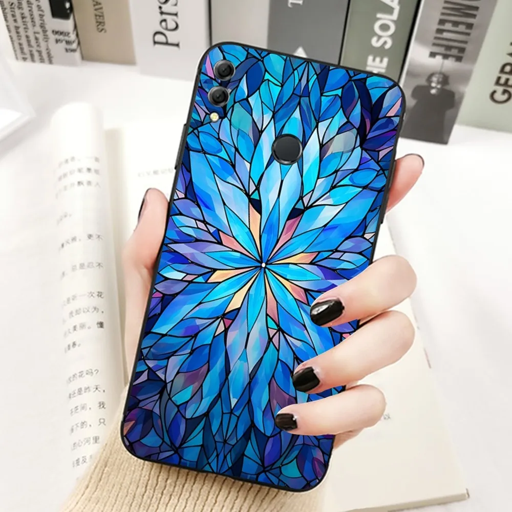 Stained Glass Texture Phone Case For Huawei Honor 10 Lite 9 20 7A 9X 30 50 60 70 Pro Plus Soft Silicone Cover