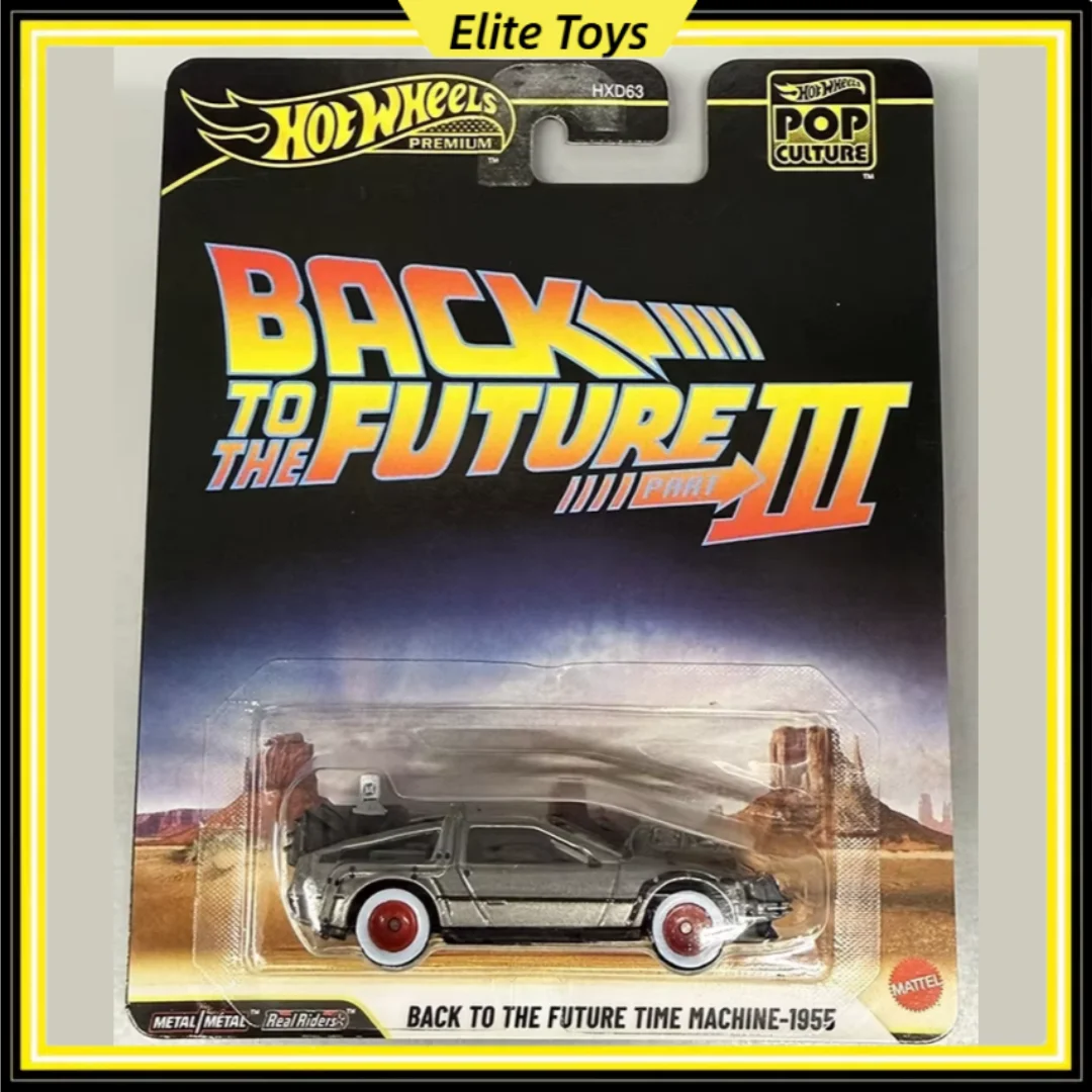 

Hot Wheels Премиум Новая поп-культура Назад в будущее Машина времени-1955 Литая под давлением модель автомобиля масштаб 1:64 Коллекционная игрушка-автомобиль