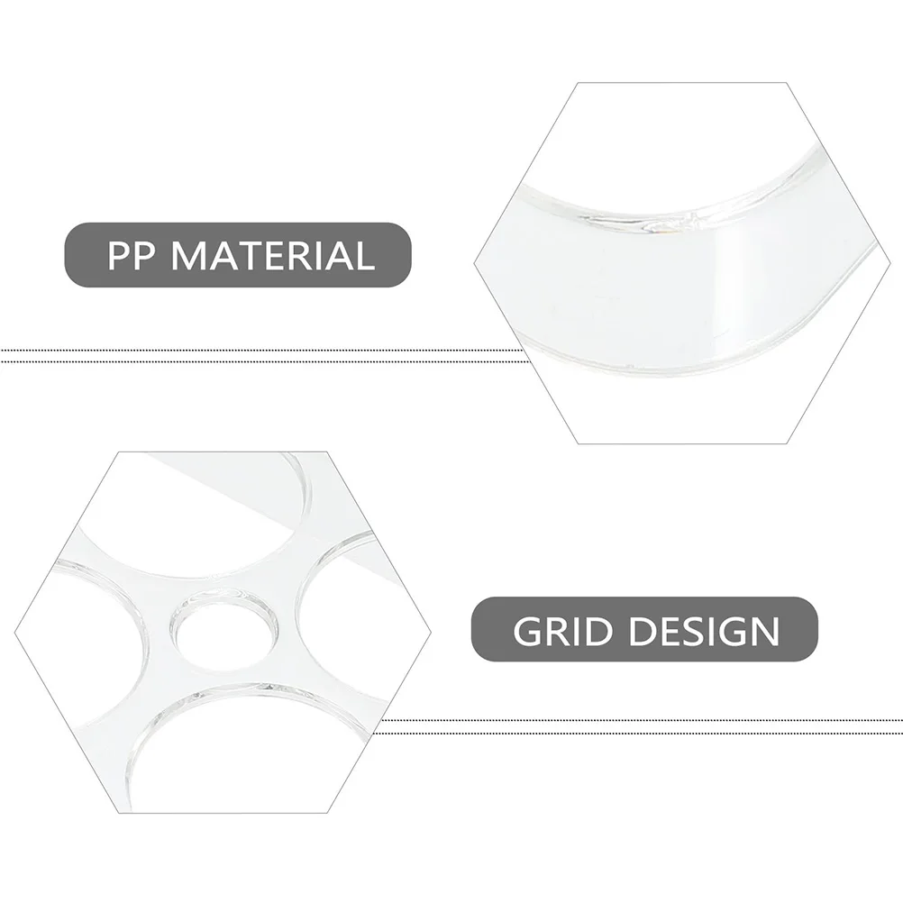 

3Pcs Egg Holder 8 Slots Refrigerator Egg Display Rack Durable Solid Material Fridge Organizer Easy Use Kitchen Storage