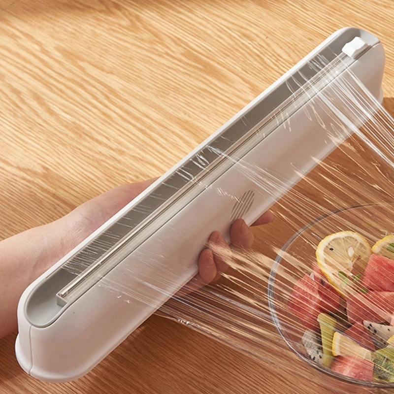 قابلة لإعادة الاستخدام الغذاء التفاف القاطع التشبث فيلم القاطع ل ث/انزلاق القاطع مايكرو مصاصة انخفاض الشحن