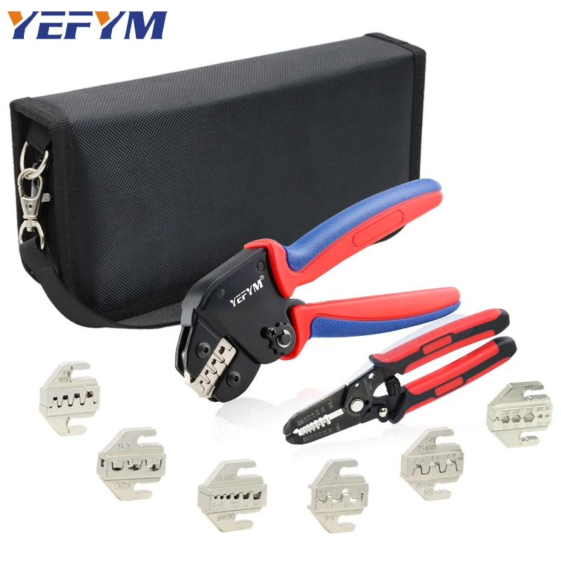 9 in 1 Mini Pliers Sets for XH2.54/DuPont2.54/2.8/4.8/6.3/Non-Insulated/Ferrule Tube Terminals Ratchet Wire YM Crimping Tools