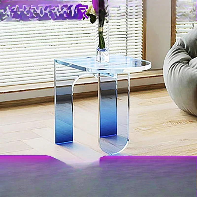 Light luxury acrylic edge a few living room corner a few simple coffee table gradually change color small coffee table