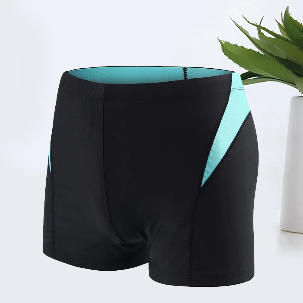 Swim Trunks Adults Swimwear Men Boardshort Swimsuits Double Color Design Black Xl Breathable Good Elastic Fast Dry