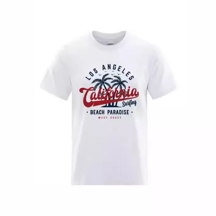

Летняя мода Лос-Анджелес Калифорния пляжный рай мужская дышащая футболка с круглым вырезом Топ футболка