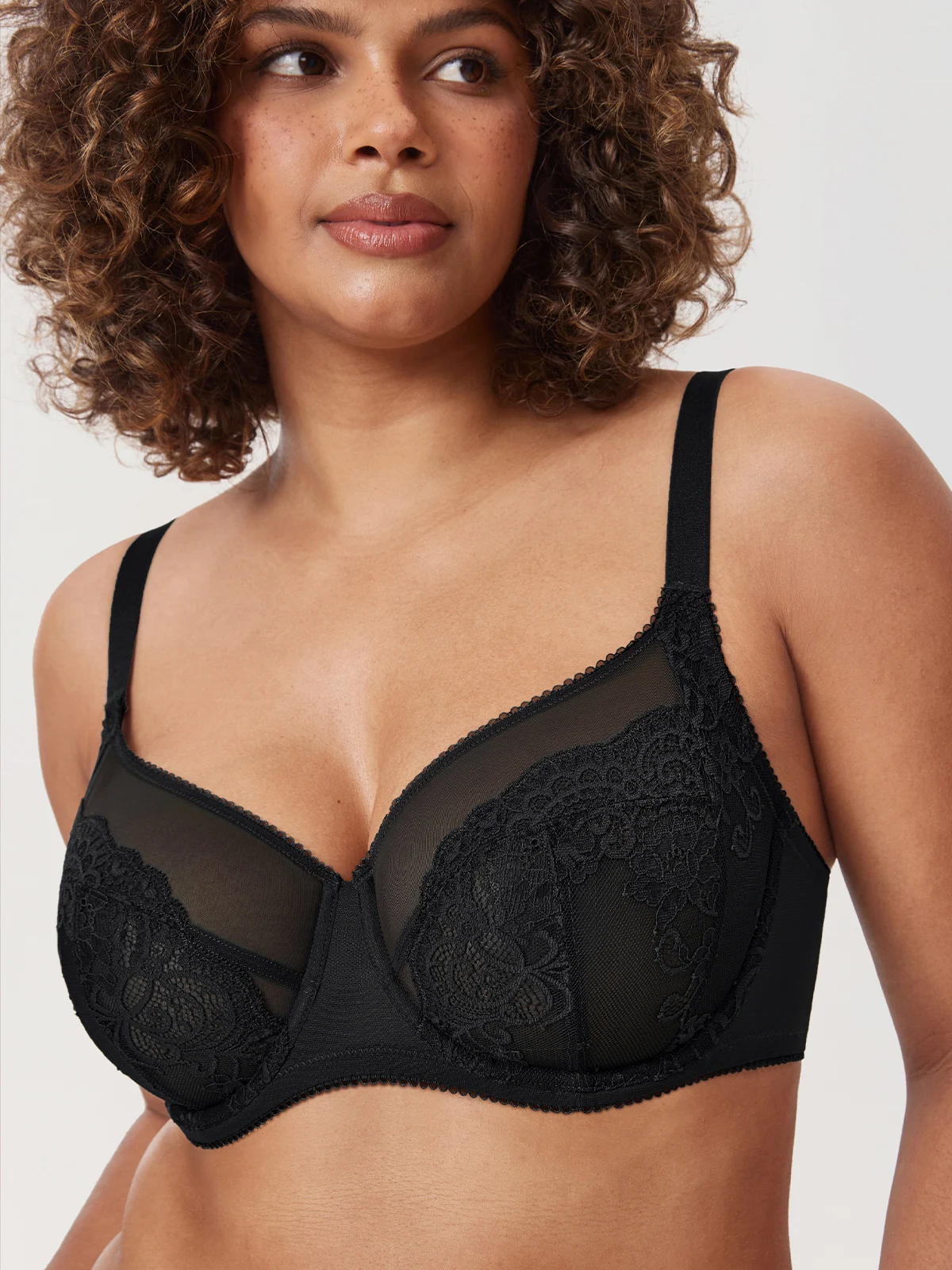 Women\'s Lace Bra Plus Size Full Coverage Underwire Sexy Unlined Bras