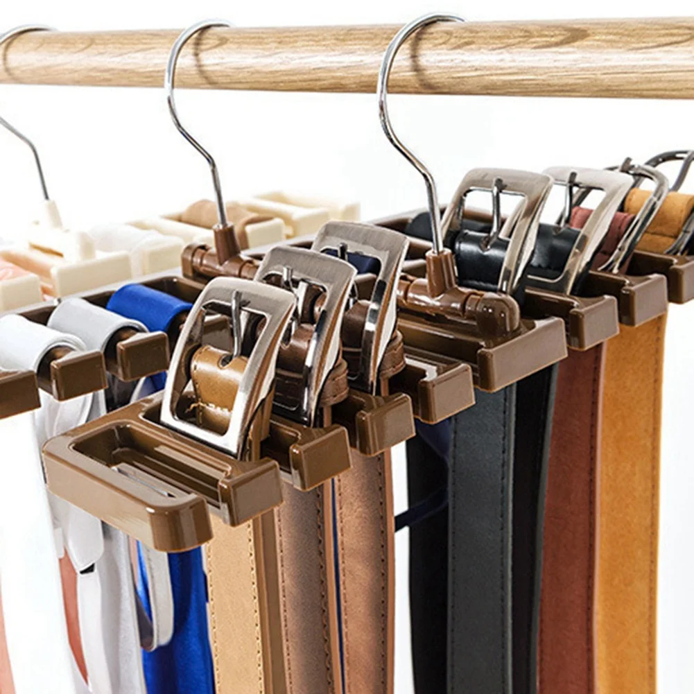 Wielofunkcyjny wieszak na paski A47U, organizer obrotowy na paski do szafy, wieszak na szale, do domu i garderoby.