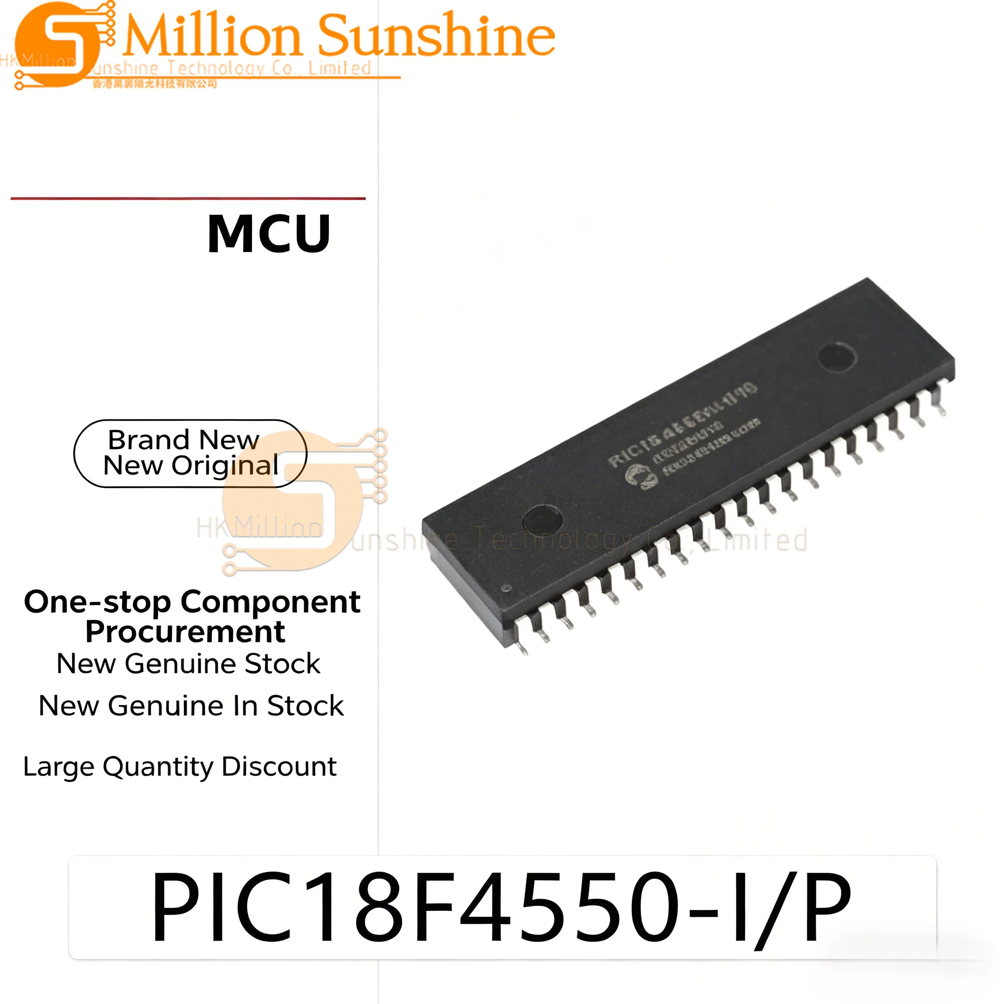 1pc PIC18F4620-I/P PIC18F4580-I/P PIC18F4553-I/P PIC18F4550-I/P PIC18F4525-I/P PIC18F4523-I/P PIC18F4520-I/P PDIP-40
