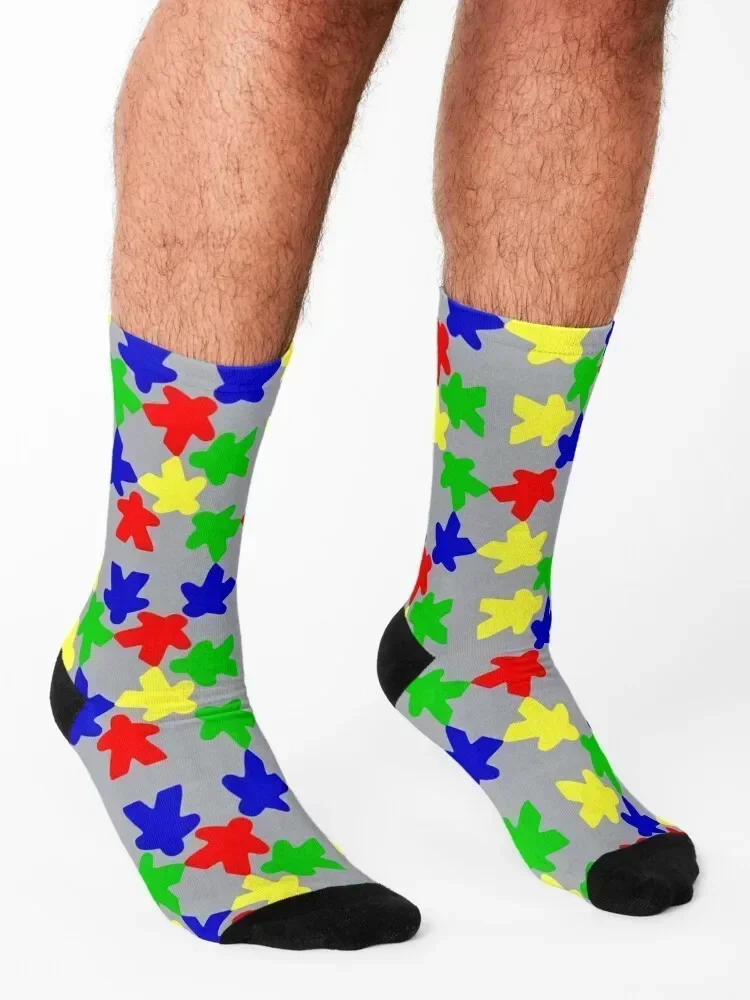 All the Meeples Socks custom sports hiphop cartoon valentine gift ideas Men's Socks Women's