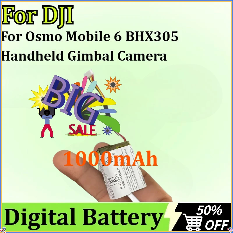 

New for DJI Osmo Mobile 6 Handheld Gimbal Camera with 7-wire Plug Battery BHX305-1000mAh-7.74V