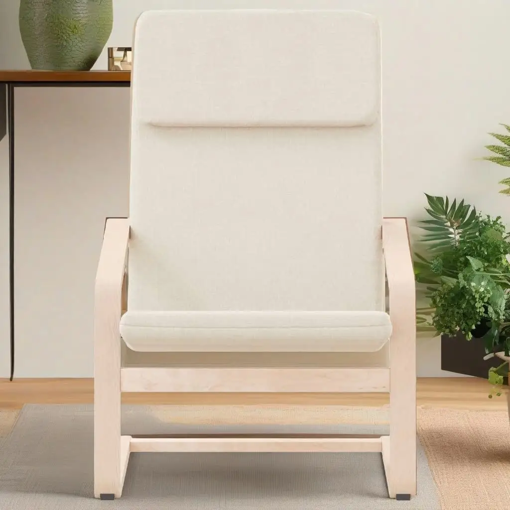 

Cozy Cream Fabric Reclining Chair for Comfort and Relaxation