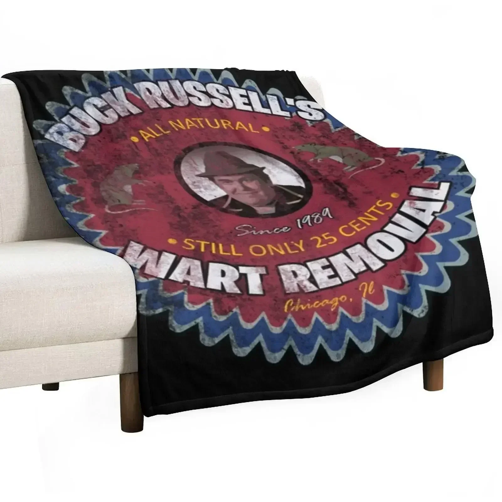 

Buck Russell's Wart Removal from UNCLE BUCK, distressed shirt Throw Blanket Camping Thin bed plaid Blankets