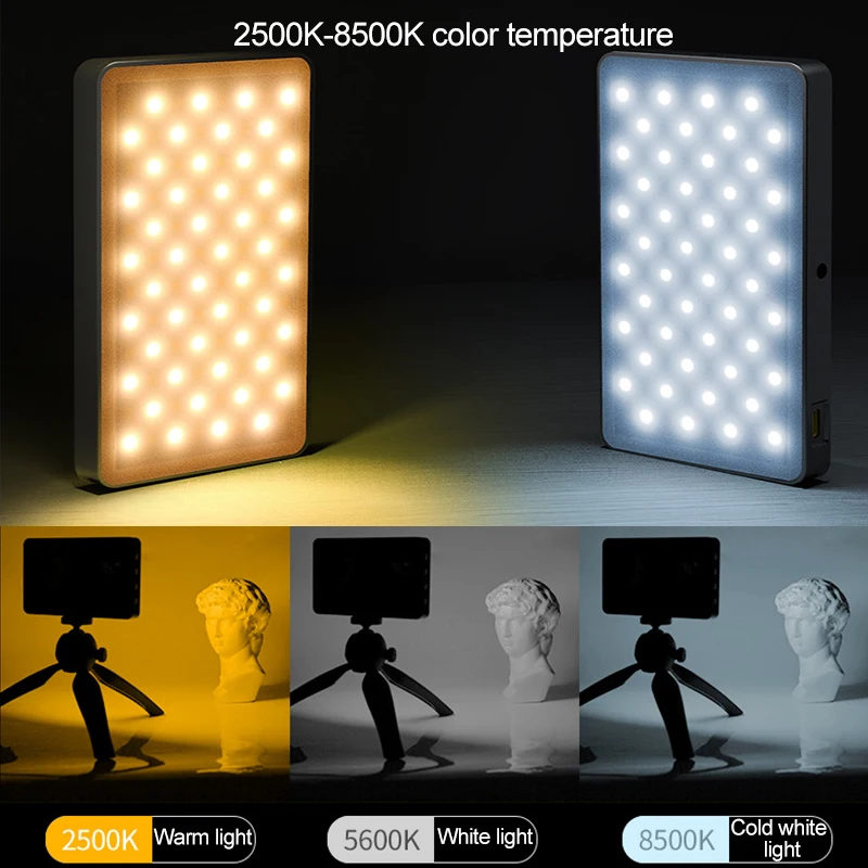 Mobile Led Light For Cell Phone Portable Led Light Portable Rechargeable Led Lamp Selfie Led Light Video Shooting Light RGB