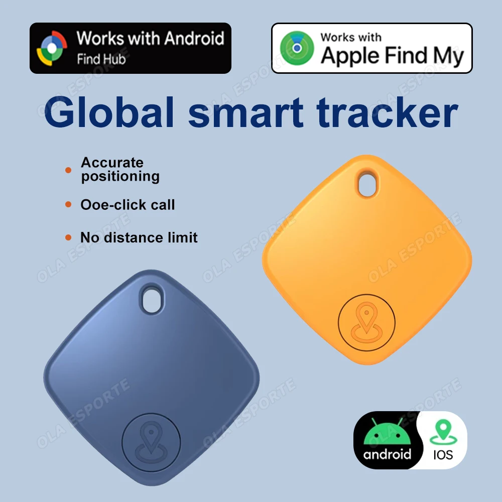 Compatible Android IOS Dual Systems Smart Anti Loss Device GPS Google Bluetooth Tracker Wallet Car Keys Elderly Kids Locator New