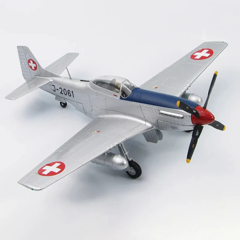 

Diecast 1:48 Scale HA7725 P-51D fighter Swiss Air Force livery Alloy Finished Simulation Model Souvenir Gifts For Adult Boy