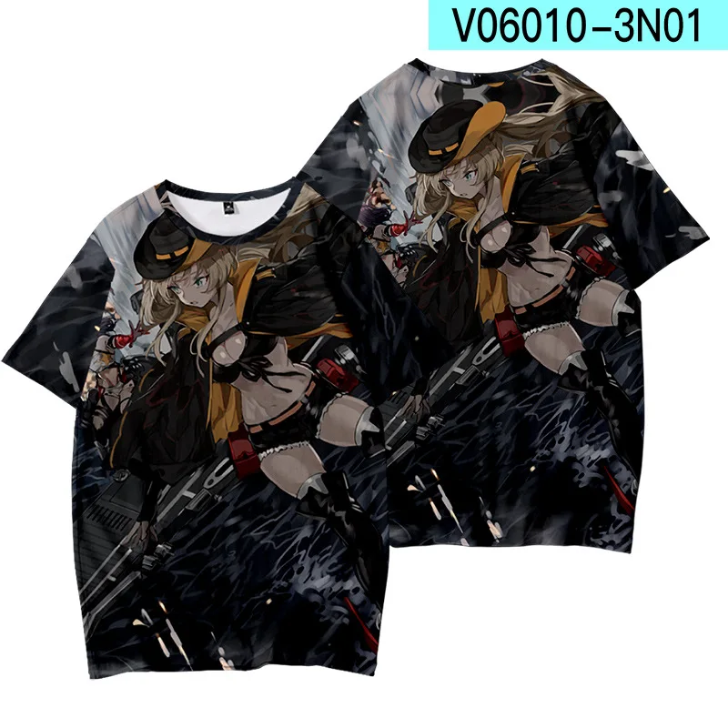 Cartoon Anime Azur Lane 3D Kawaii Character Printed T-shirts Fashion Men Women Harajuku Short sleeved Tees kids Cosplay Clothing