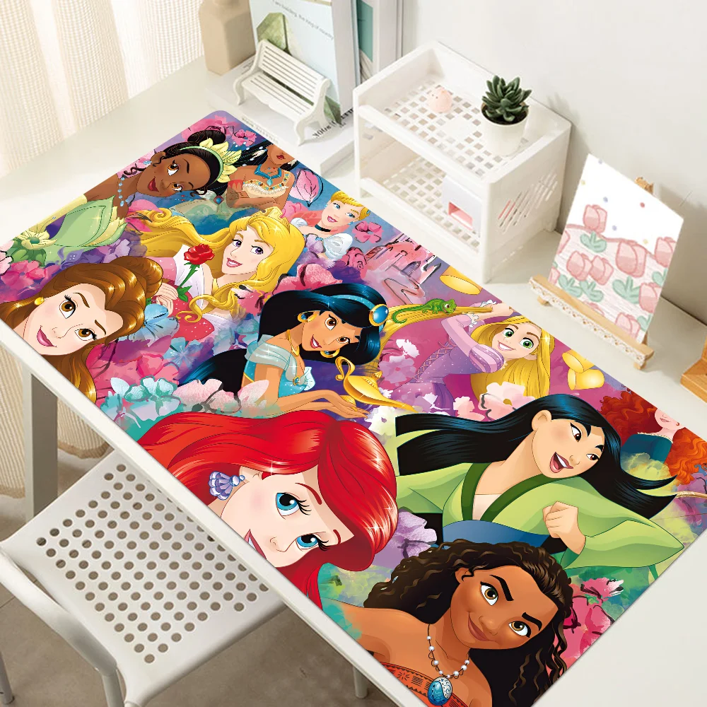 Disney Princess Mousepad Large Gaming Mouse Pad LockEdge Thickened Computer Keyboard Table Desk Mat