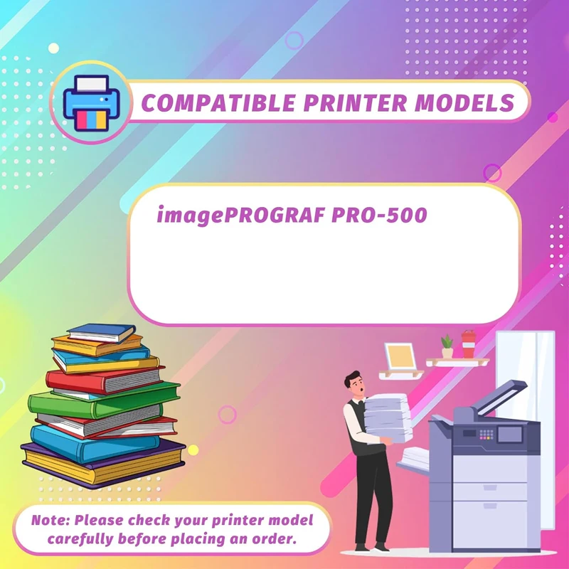 80ML PFI-50 PFI50 compatible ink cartridge for Canon Pro 500 printer for Canon PFI-50 ink cartridge with chip and pigment ink
