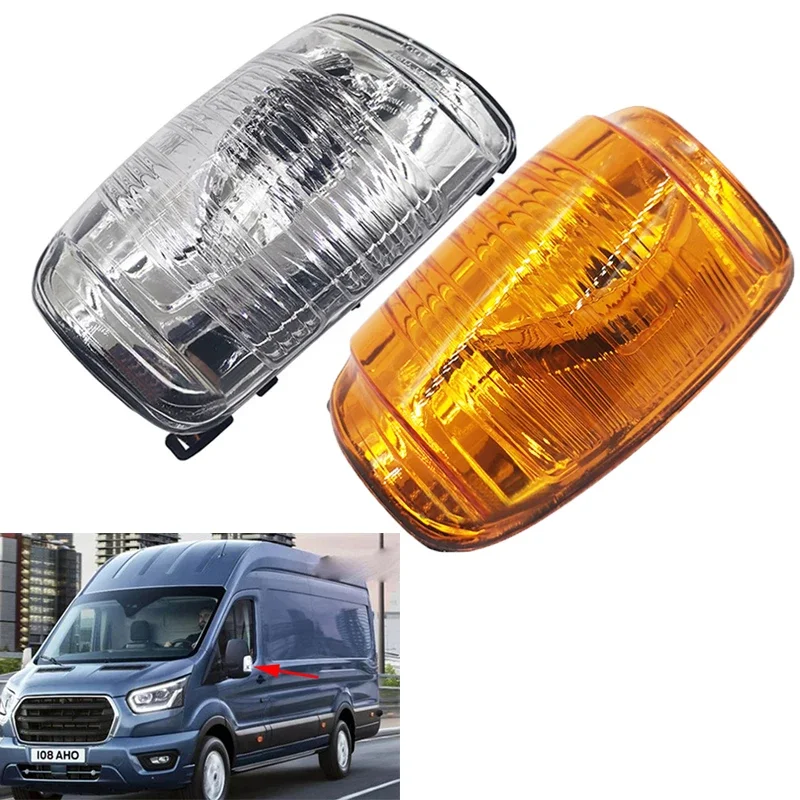 

Left Right Mirror Turn Signal Light Side Mirror Lamp Cover For Ford Transit MK8 2014-2020 V363 BK31-13B382-BA BK31-13B382-AA