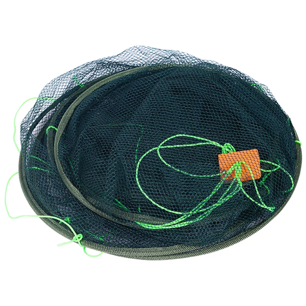 

Foldable Fish Net Portable Fishing Pouch Nylon Shrimp Lobster Catch Nets Durable Storage Practical Use