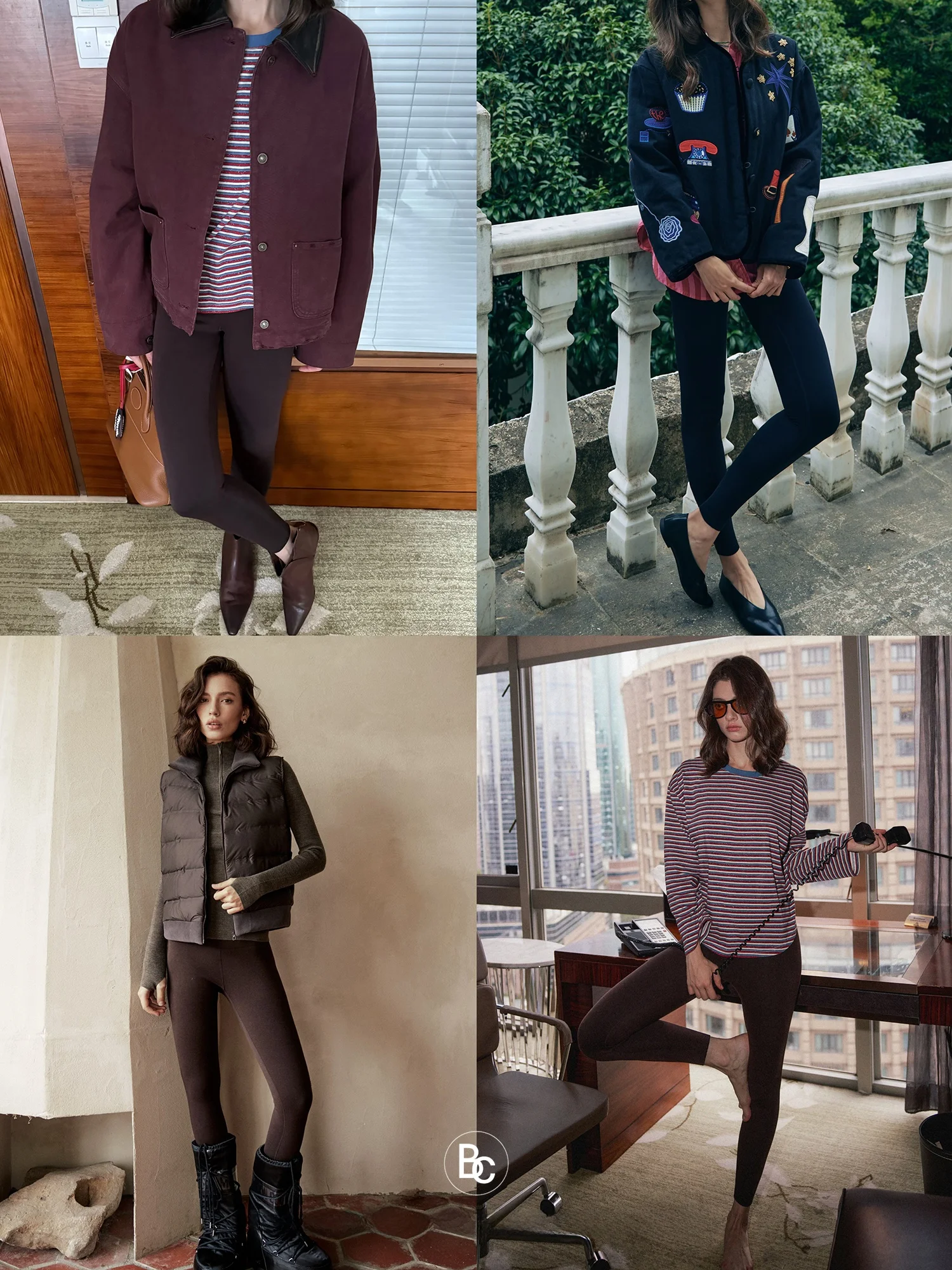 

Брюки Betchow Camere Protein: легкие, теплые, с высокой талией, подтягивающие бедра, повседневные, длинные, черно-коричневые, из хлопка и полиэстера.