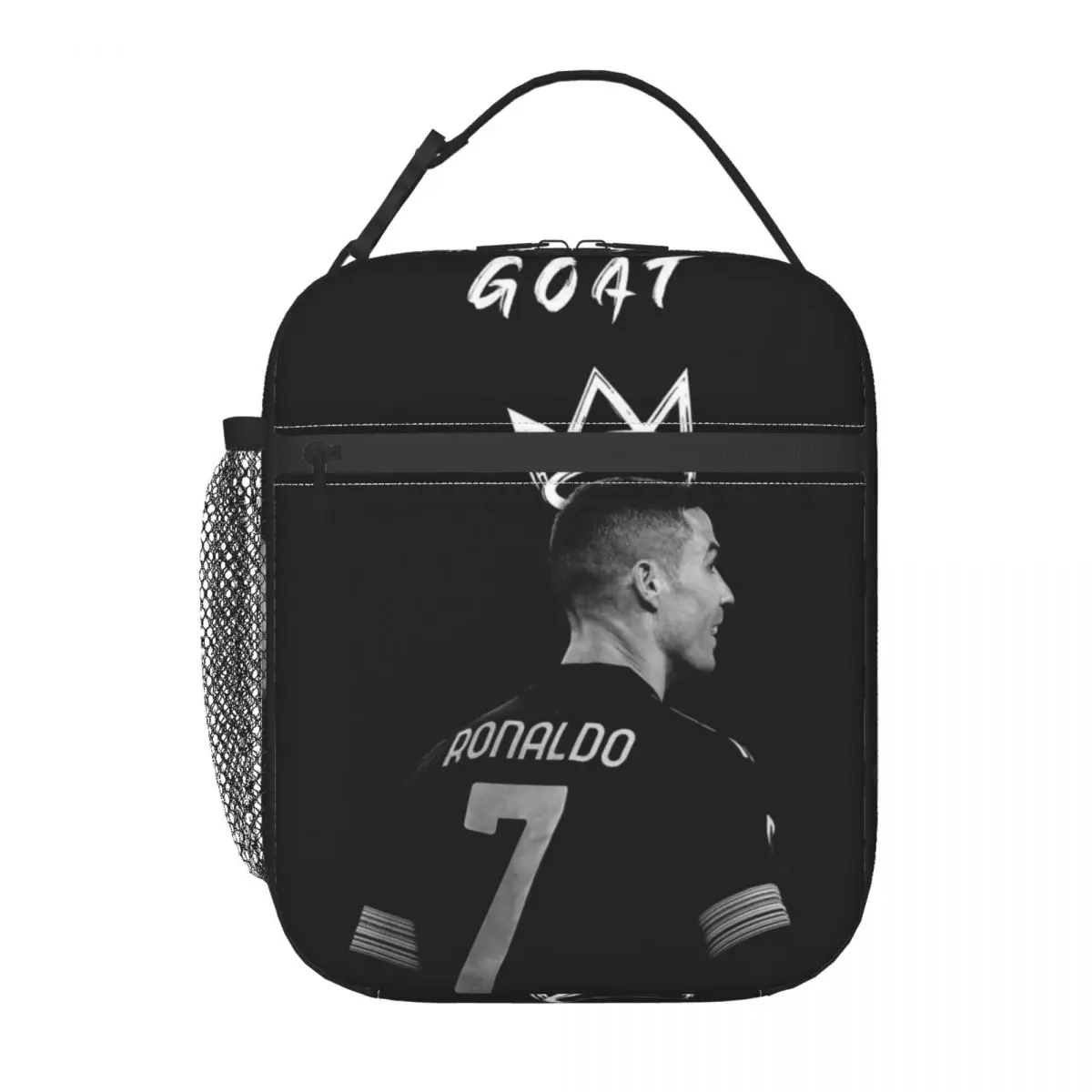 Goat C-Cristiano Thermal R-Ronaldo Insulated Lunch Bags for Picnic Reusable Cr7 Logo Food Bag Cooler Thermal Lunch Boxes