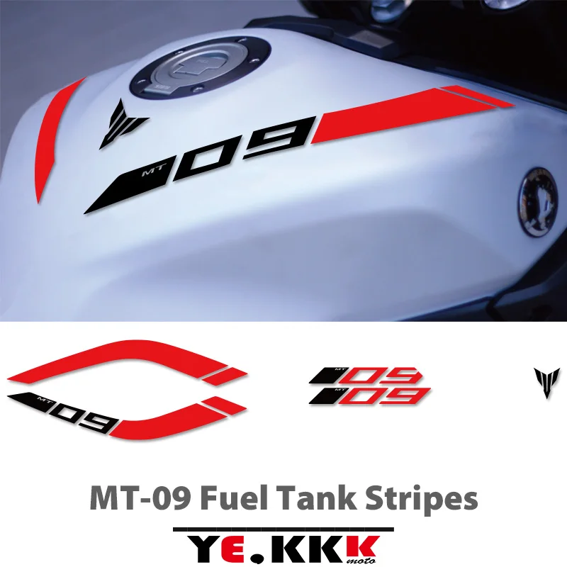 

Reflective Vinyl Motorcycle Stickers Tank Decals Logo For YAMAHA MT09 MT 09 FZ09 FZ 09 14-22 2019 2020 2021