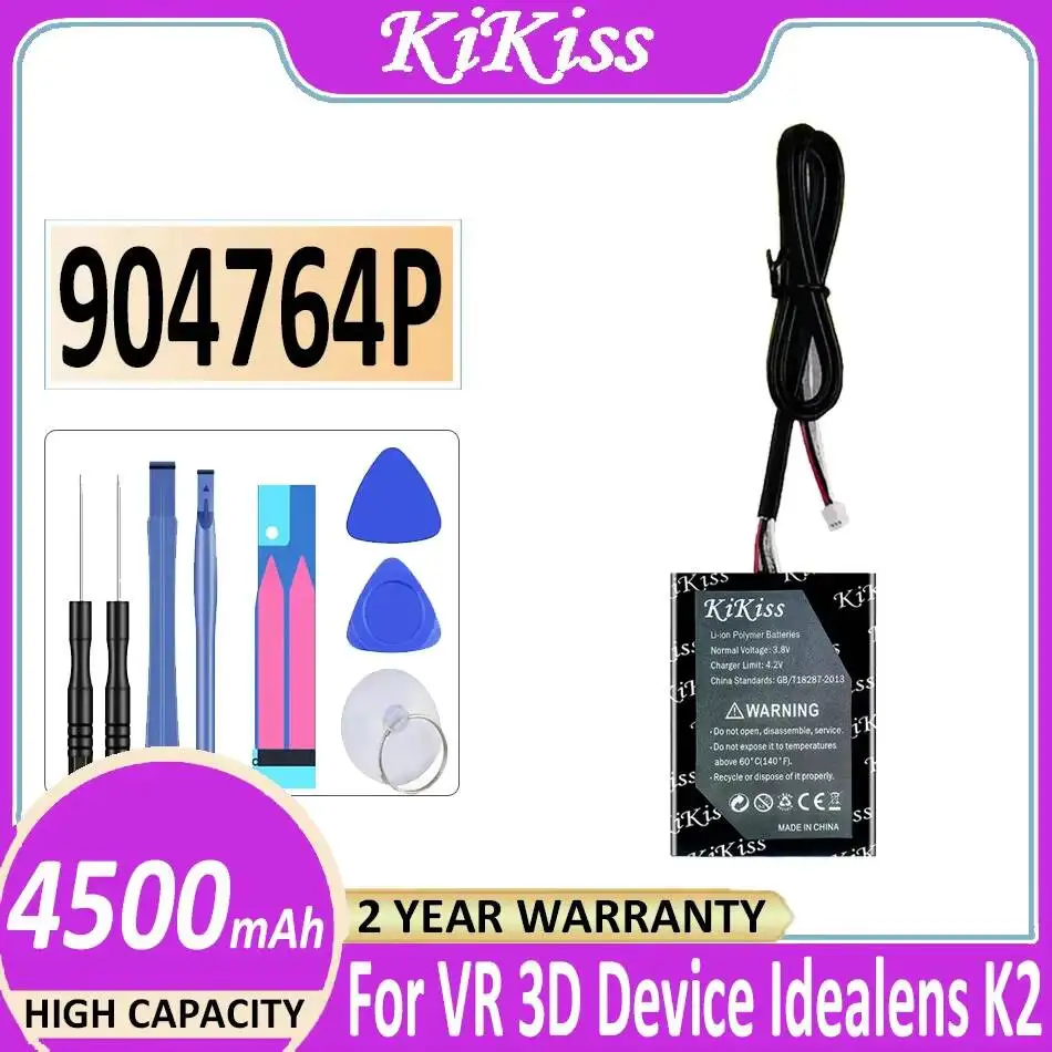 

VR Device Battery 4500MAh Fit For VR 3D Device For Idealens K2 904764P Reliable Power Supply
