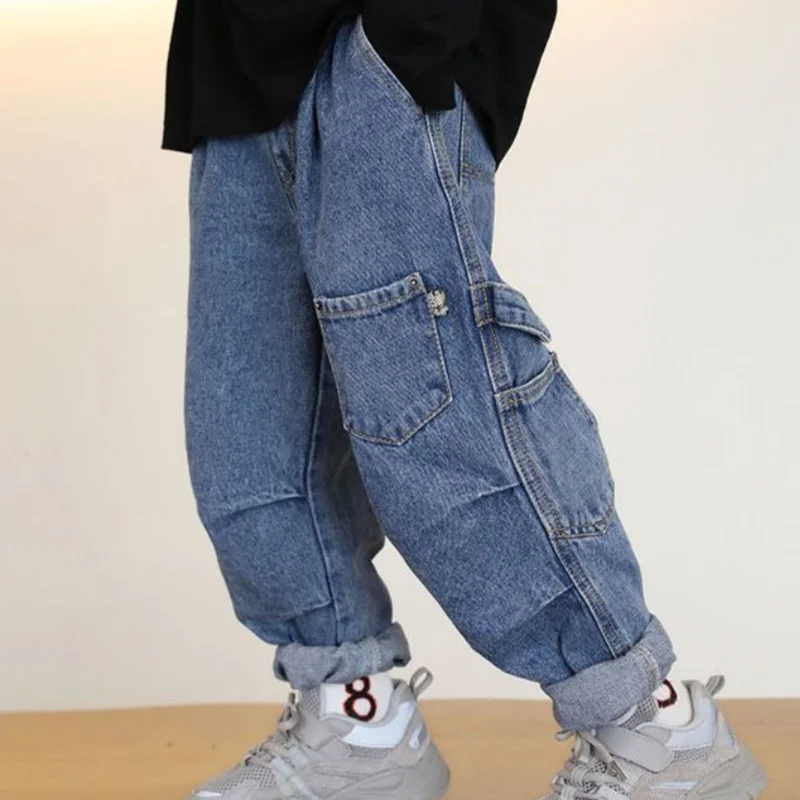 Boys Casual Pants Long Trousers Cotton 2024 Casual Spring Autumn Baby's Kids Pants High Quality Children's Clothing