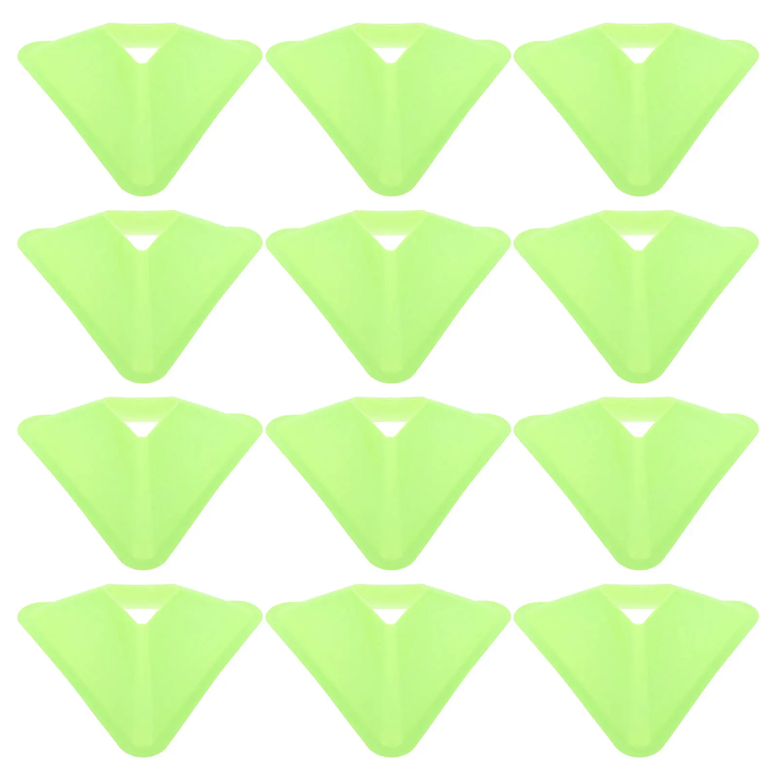 

20 шт. футбольные тренировочные конусы, треугольные пластиковые спортивные маркеры для ловкости, тренировочные конусы для футбола, баскетбола